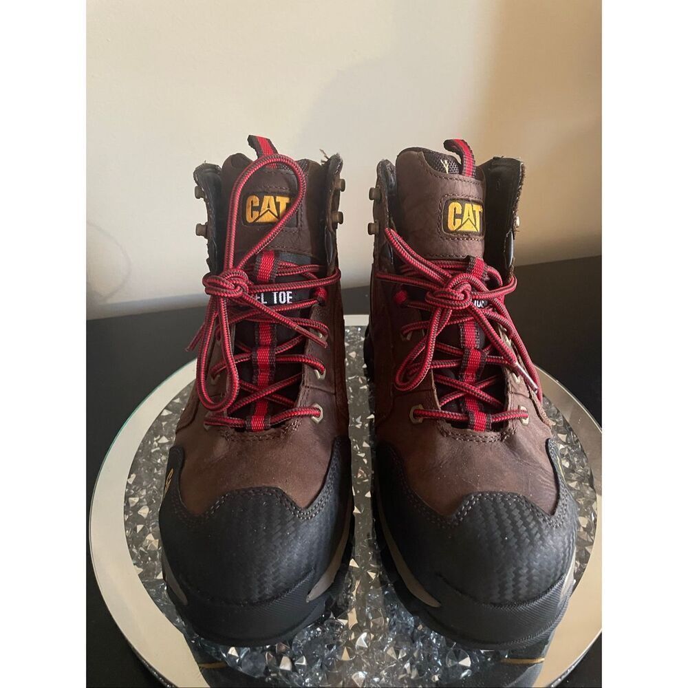CAT caterpillar Navigator Mid Waterproof Boot Men's steel toe work boots size 9 - Picture 2 of 11